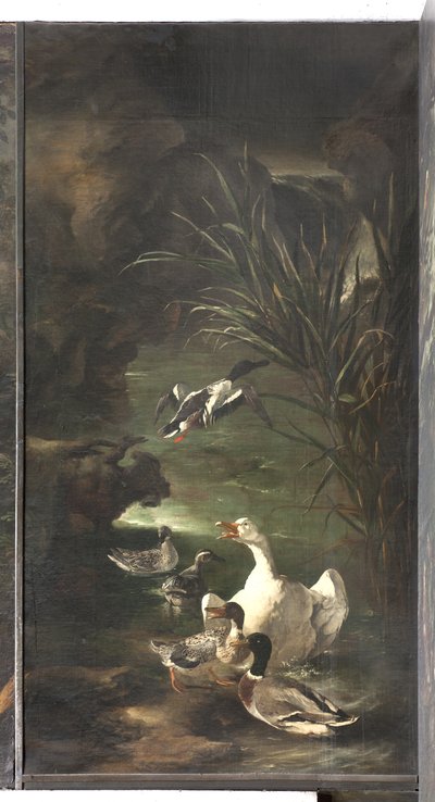Orpheusz mítosza: hattyú és kacsa, 1650-60 körül alkotó: Italian School