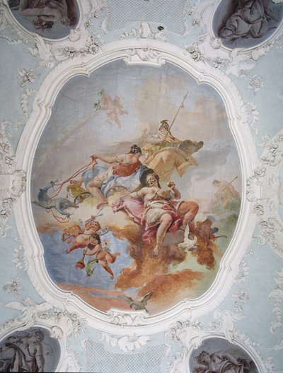 Mitológiai jelenet Vénusszal, Junóval és Minervával alkotó: Italian School