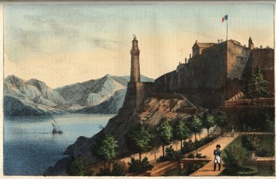 Napóleon Elbán – Napóleon Elbán – Portoferraio – Elba-sziget – Napóleon a kormányzó kertjében 1814-1815 – metszet a „” A Világegyetem összes népének szokásai és szokásai” c. Ez a kormány, a törvények, a milícia és mindenki vallásának története alkotó: Italian School