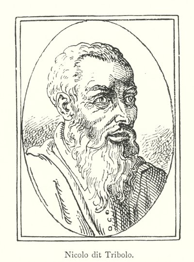 Nicolo dit Tribolo (metszet) alkotó: Italian School