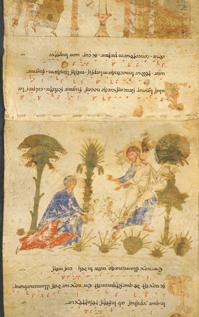 Touch Me Not, az „Exultet Roll”, c.1072 (vellum) alkotó: Italian School