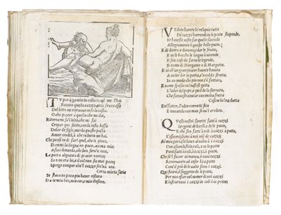 Oldal a Pietro Aretino "Sonetti Lussuriosi"-ból, Giulio Romano illusztrálta és Marcantonio Raimondi metszet, Velence, 1527 körül (nyomtatás és fametszet) alkotó: Italian School