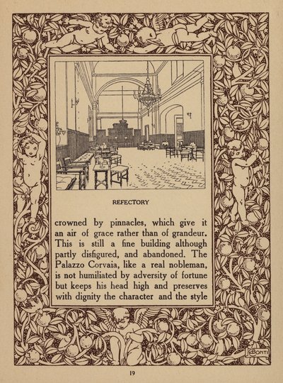 Oldal a San Domenico Palace Hotel, Taormina prospektusából (litho) alkotó: Italian School