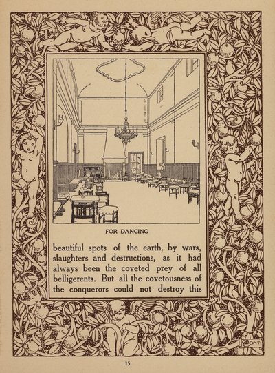 Oldal a San Domenico Palace Hotel, Taormina prospektusából (litho) alkotó: Italian School