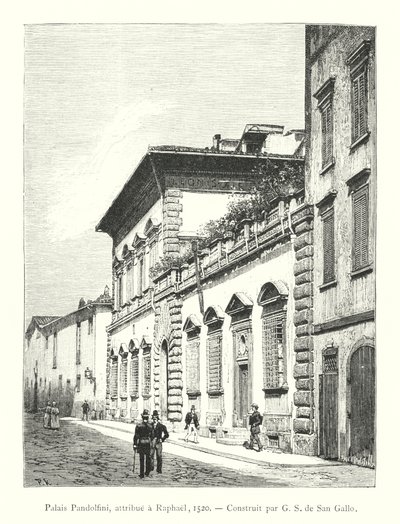 Pandolfini palota, Raphaelnek tulajdonították alkotó: Italian School