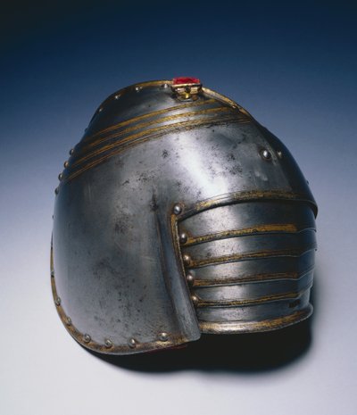Pauldron jobb vállhoz (kék acél aranyozott szegéllyel) alkotó: Italian School