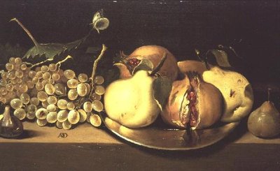 Körte, szőlő és gránátalma alkotó: Italian School