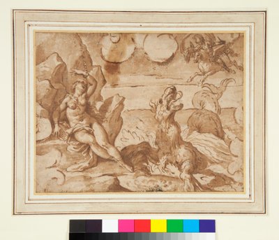 Perseus megmenti Andromédát alkotó: Italian School
