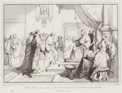 Pietro Bembót bíborossá választották, Contarini és Sadoleto ajándékozta III. Pál pápának alkotó: Italian School