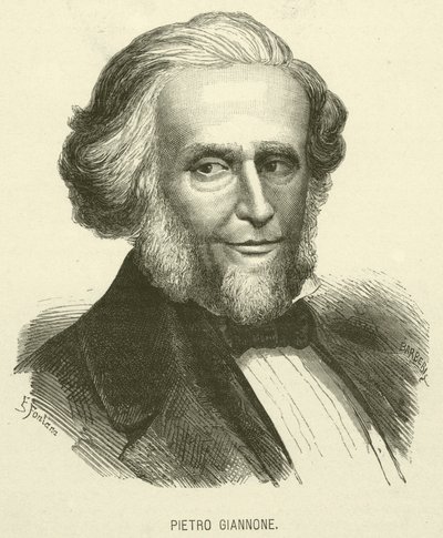 Pietro Giannone (metszet) alkotó: Italian School