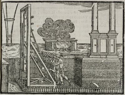 Cölöpök, Giovanni Antonio Rusconi „Az építészet tíz könyve Vitruvius tanai szerint” című könyvéből, Nicolini, Velence alkotó: Italian School