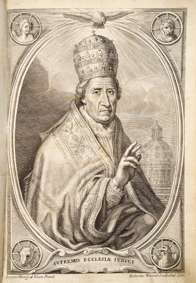 XI. Kelemen pápa, kocsma. 1717 (metszet) alkotó: Italian School