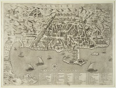 Algír kikötője és városa, 1572 körül alkotó: Italian School