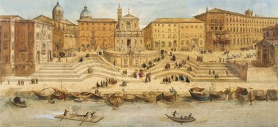Ripetta kikötője alkotó: Italian School