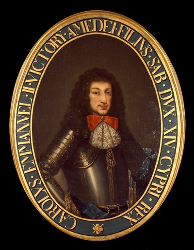 Carlo Emanuele II (1634-1675) portréja (Savoyai Károly Emmanuel) Névtelen festmény. 17. századi Brescia, magángyűjtemény - II. Károly Emmánuel (II. Carlo Emanuele) (1634-1675), Savoyai herceg portréja. Névtelen festmény 17. század. Privát co alkotó: Italian School