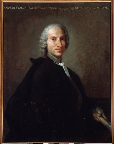 Gianandrea Fioroni (1716-1778) olasz zeneszerző portréja alkotó: Italian School