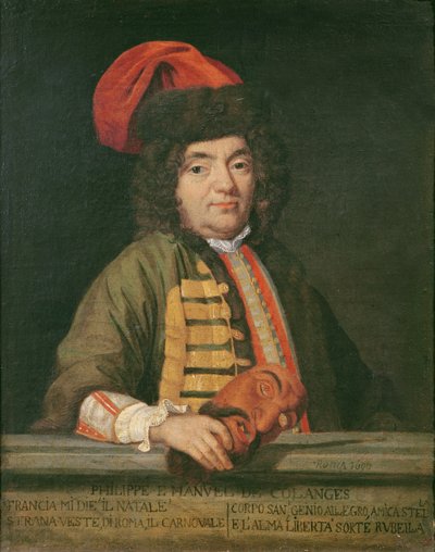 Philippe Emmanuel de Coulanges karneváli öltözetű portréja, 1690 alkotó: Italian School
