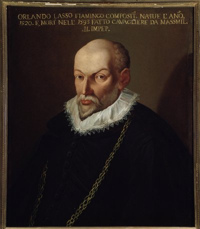 Roland de Lassus (1532-1594) flamand zeneszerző portréja alkotó: Italian School