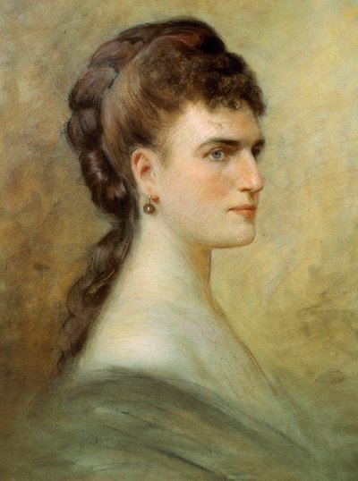 Teresa Stolz portréja (pasztell, papír) alkotó: Italian School