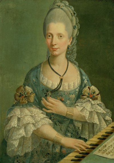 Zongoraművész portréja (olaj, vászon) alkotó: Italian School
