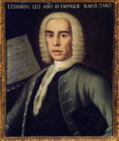 Leo Leonardo (1694-1744) olasz zeneszerző portréja alkotó: Italian School