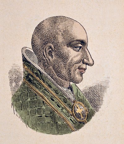 Christophore antipápa portréja (ou Christophe, Christopher, Cristoforo, Christophorus) (903-904) alkotó: Italian School