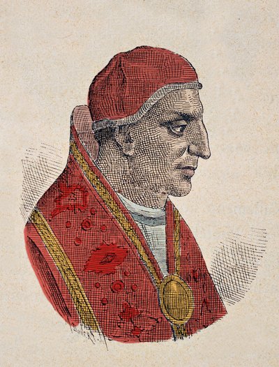 III. Etienne pápa (István, Stefano vagy Stephanus) portréja (768-772) alkotó: Italian School