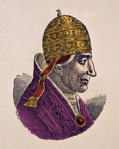 IX. Etienne pápa (Szent Etienne) portréja (István, Stefano vagy Stephanus) (1057-1058) alkotó: Italian School