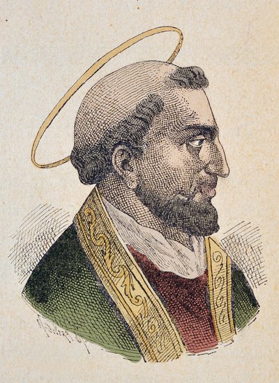 Evaristus pápa portréja (Evaristus vagy Evaristo I) I (97-107) alkotó: Italian School