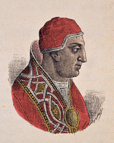II. Gergely pápa (Gregorio vagy Gregorius) portréja (715-731) alkotó: Italian School