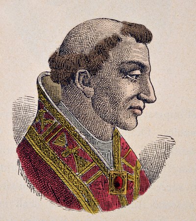 János pápa portréja (Giovanni, Ioannes) (872-882) alkotó: Italian School