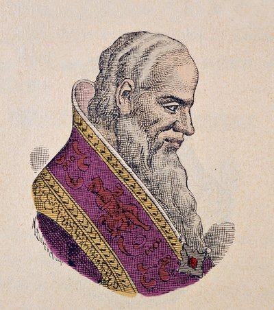 IV. Serge pápa (Sergius, Sergio) portréja (1009-1012) alkotó: Italian School