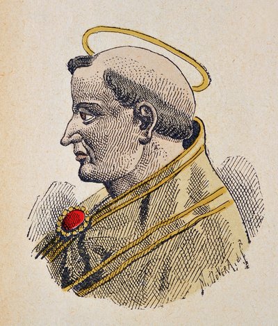 Sixte pápa portréja (Sixtus, Sisto vagy Xystus) (432-440) alkotó: Italian School