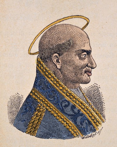 Zephyrin pápa portréja (Zephyrinus vagy Zefirino vagy Zefferino) (199-217) alkotó: Italian School