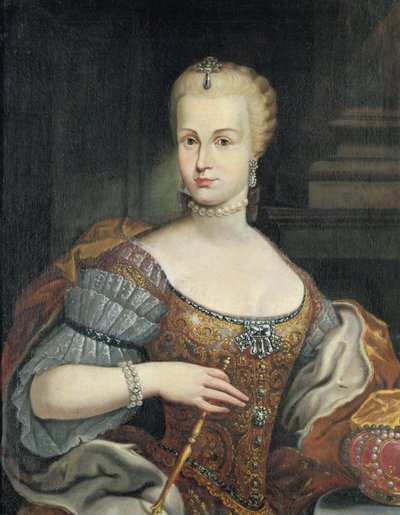 Pietro Leopoldo di Lorena feleségének portréja, 1750 körül alkotó: Italian School