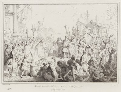 A peloponnészoszi Francesco Morosini diadalmas visszatérése alkotó: Italian School
