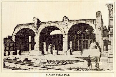 Róma: Béke temploma (litho) alkotó: Italian School