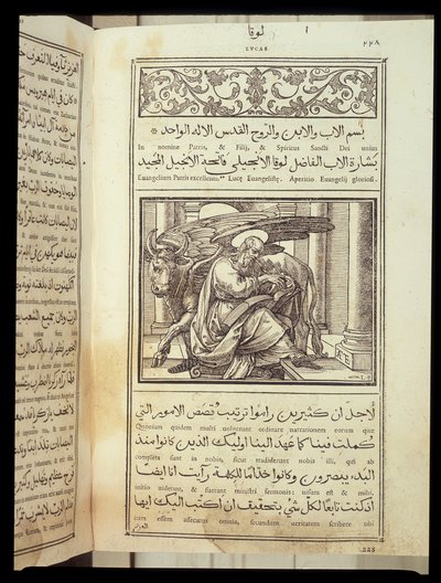 Szent Lukács evangélista, arabul írt Biblia, Róma alkotó: Italian School