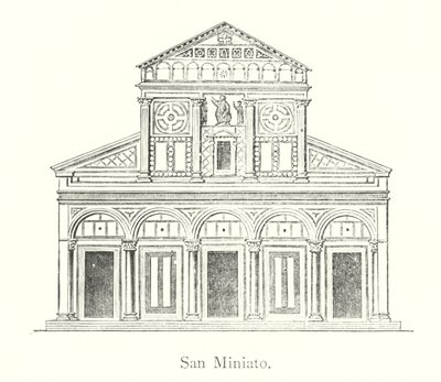San Miniato (metszet) alkotó: Italian School