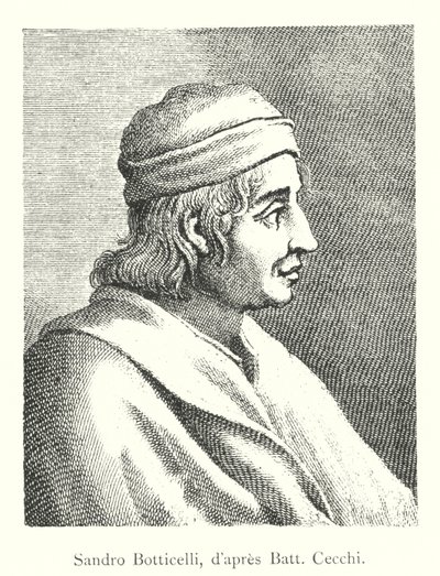 Sandro Botticelli, Batt Cecchi nyomán (metszet) alkotó: Italian School
