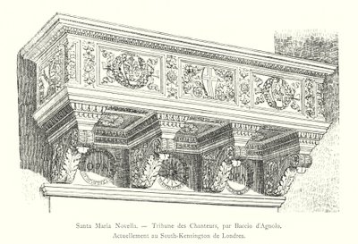 Santa Maria Novella, Tribune des Chanteurs, készítette: Baccio d