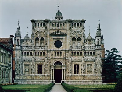 A karthauzi kolostor paravános homlokzata, 1473-ban kezdődött alkotó: Italian School