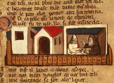 Menedékjogot kér egy kolostorban, a Codex Entree dEspagne-tól alkotó: Italian School