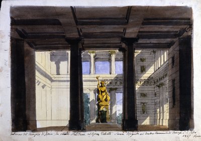 „Poliuto” díszlet, Városi Színház, Faenza, 1857 alkotó: Italian School