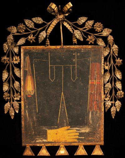 Reklám bőrüzlethez, kb. 1750, Olaszország alkotó: Italian School
