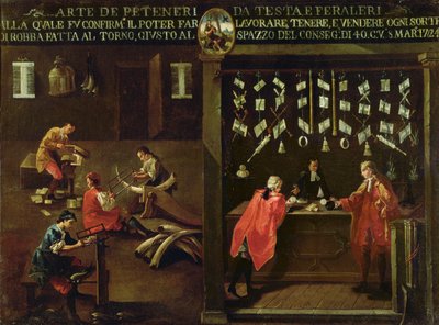 A Velencei Fésűkészítők Céhének jele (panel) alkotó: Italian School