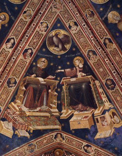 Szent Ágoston és Szent János evangélista alkotó: Italian School