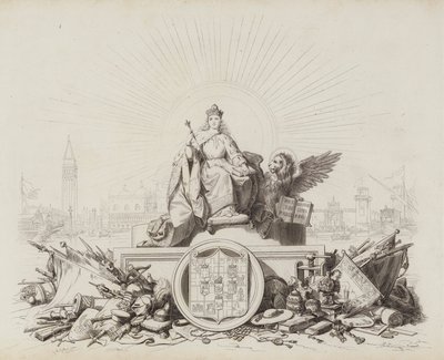 Storia Veneta (metszet) alkotó: Italian School