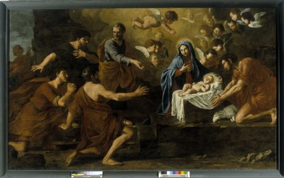A Pásztorok imádata. 17. század (olaj, vászon) alkotó: Italian School