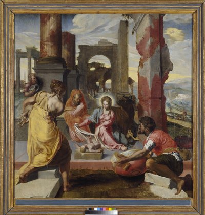 A Pásztorok imádása, 1560 körül alkotó: Italian School